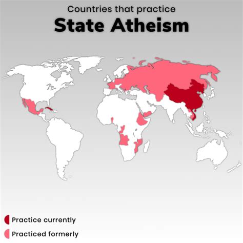 What countries are against atheism?