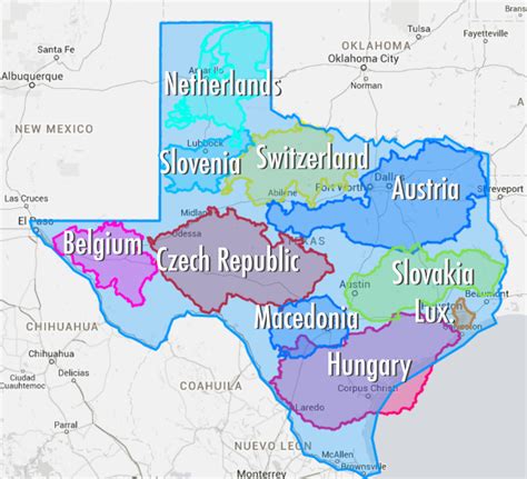 What countries could fit in Texas?