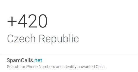 What country code is 420?