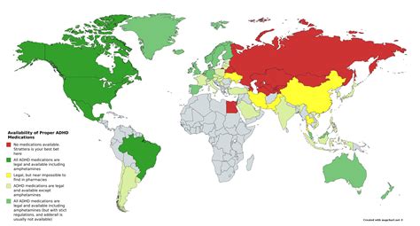 What country has the most ADHD?