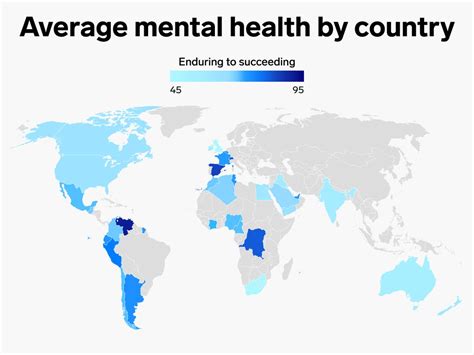 What country has the worst mental health?