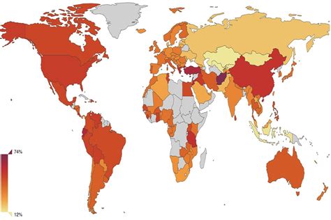 What country in Europe has the most anxiety?