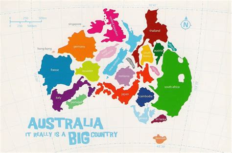 What country is as big as Australia?