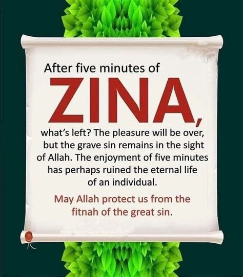 What counts as zina?