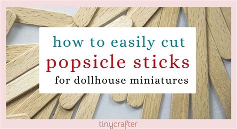 What cuts popsicle sticks the best?