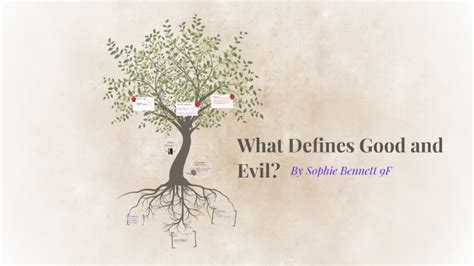 What defines good and evil?