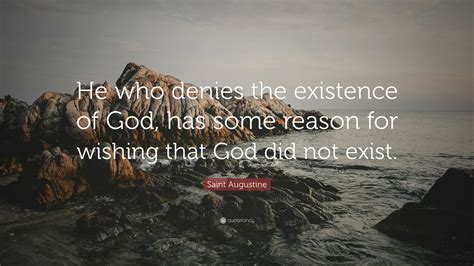 What denies the existence of God?