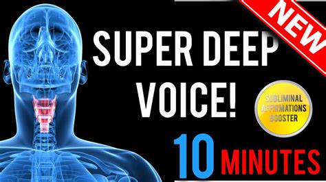What determines deep voice?