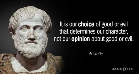 What did Aristotle think about good and evil?