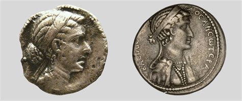 What did Cleopatra look like coin?