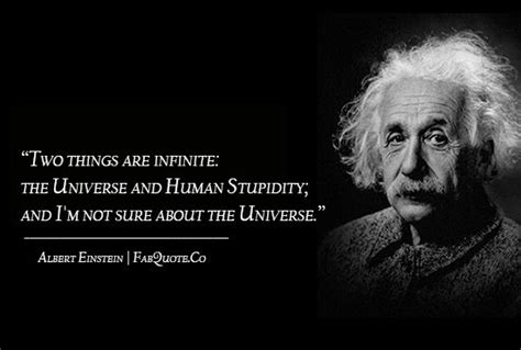 What did Einstein say about the universe?