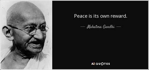 What did Gandhi say about peace?