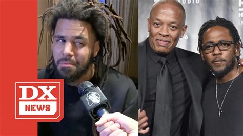 What did J Cole tell Dr. Dre about Kendrick?