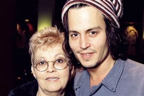What did Johnny Depp say at his mother's funeral?