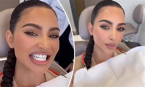 What did Kim do to her teeth?