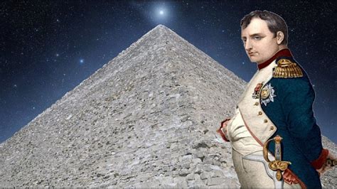 What did Napoleon see in the pyramid?