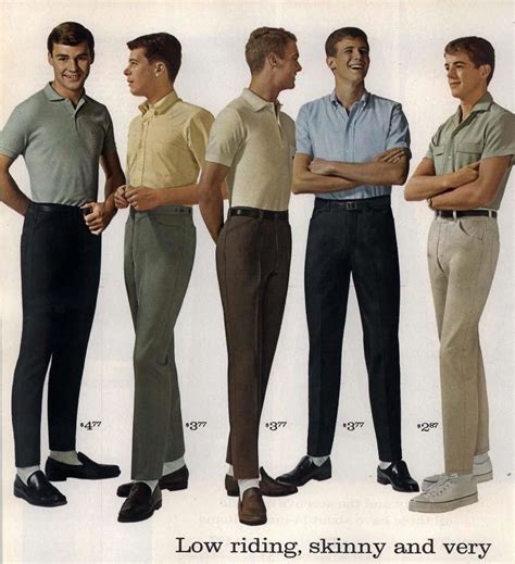 What did boys in the 60s wear?