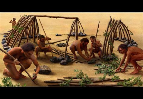 What did early humans make?