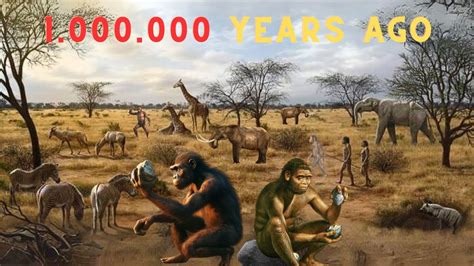 What did humans eat 1000000 years ago?