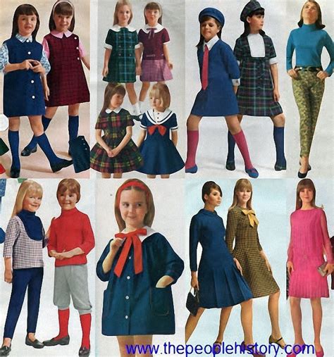 What did little girls wear in 1960s?