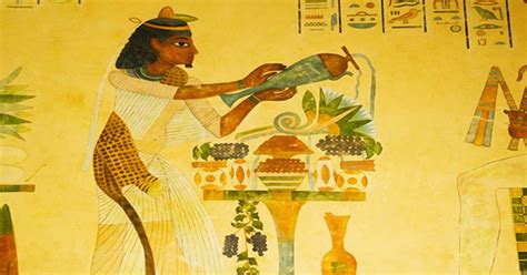 What did pharaohs eat and drink?