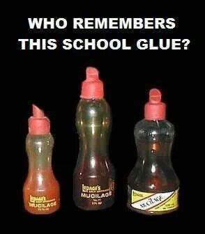 What did the first glue look like?