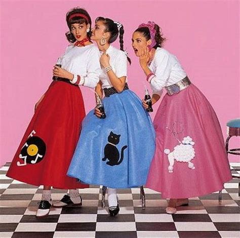 What did they wear with poodle skirts?