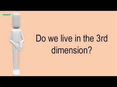 What dimension do we live in?