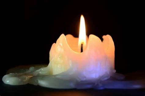 What dissolves candle?