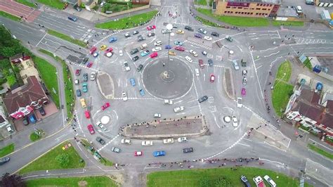 What do British call roundabouts?