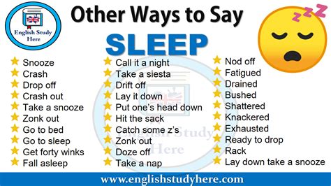 What do British people say for sleep?