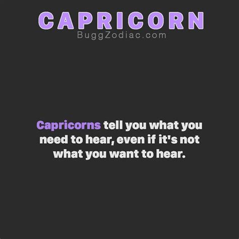 What do Capricorns want to hear?
