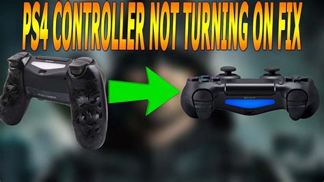 What do I do if my PS4 controller won't turn on?