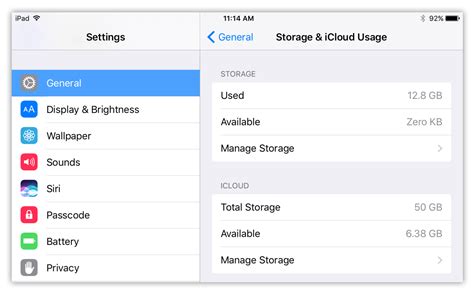 What do I do when my iPad storage is full?