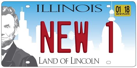What do I need to get new license plates in Illinois?