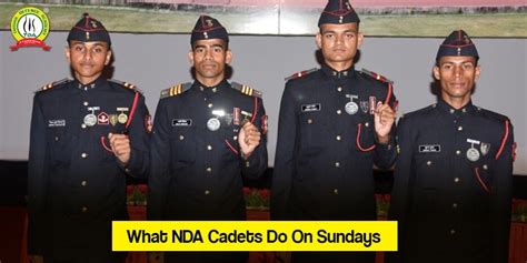 What do NDA cadets do on Sundays?