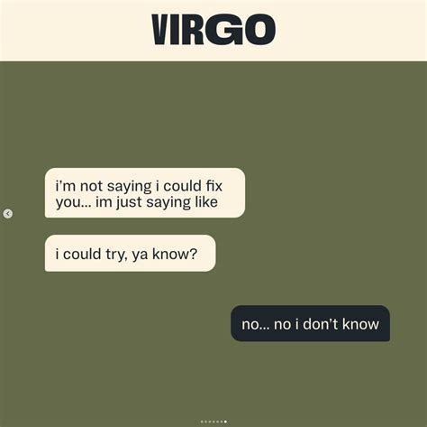 What do Virgos like while texting?