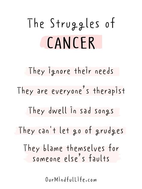 What do cancers struggle with?