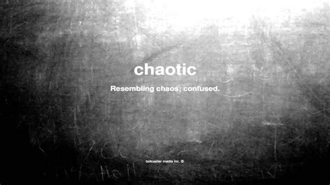 What do chaotic people do?