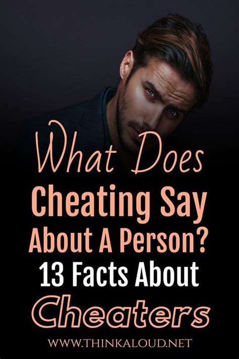 What do cheaters usually say?