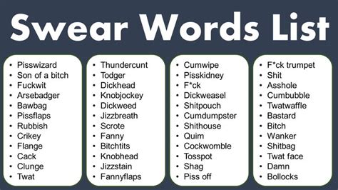 What do curse words stand for?