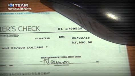 What do fake checks look like?