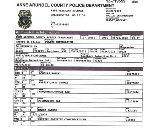 What do local police records show?