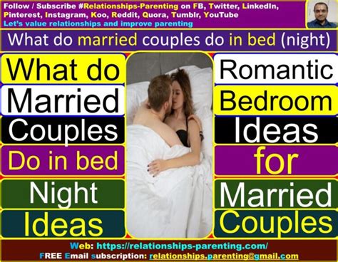 What do married couples do in bed?