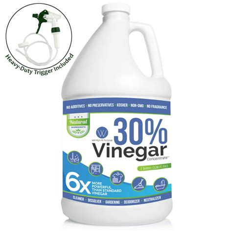 What do people use 30% vinegar for?