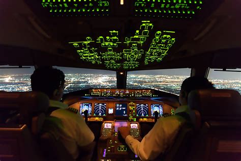 What do pilots see when flying?