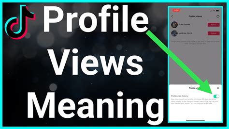 What do profile views show?