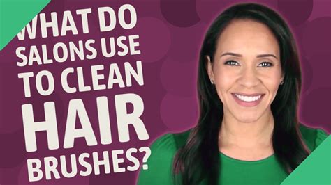 What do salons use to disinfect hair brushes?