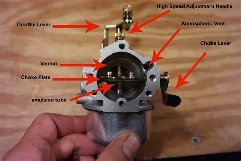 What do the 2 screws on a carburetor do?