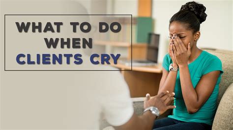 What do therapist think when you cry?